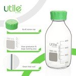 3.3 Borosilicate Glass Media Bottles with Caps