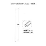 Borosilicate Glass Blowing Tubes - 12mm x 6