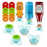 4-Pack Reusable Leak-Proof Bottle Emptying Caps
