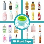 4-Pack Reusable Leak-Proof Bottle Emptying Caps