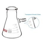 StonyLab 50ml Borosilicate Glass Filtering Flask - 2 Pack