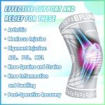 Knee Compression Brace with Patella Stabilizers