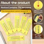 50 Pcs Analog Student Thermometers for Labs