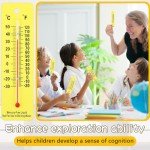 50 Pcs Analog Student Thermometers for Labs