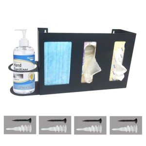 Steel Sanitizing Station Dispenser Stand for Masks & More