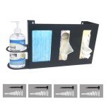 Steel Sanitizing Station Dispenser Stand for Masks & More