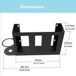 Steel Sanitizing Station Dispenser Stand for Masks & More