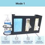 Steel Sanitizing Station Dispenser Stand for Masks & More