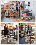 3D Printer Rack with Wheels for Filament Storage
