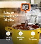 Digital Candy Thermometer with Pot Clip and LCD Display