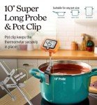 Digital Candy Thermometer with Pot Clip and LCD Display