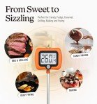 Digital Candy Thermometer with Pot Clip and LCD Display
