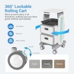 Mobile Medical Carts with Wheels and Drawers