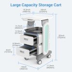 Mobile Medical Carts with Wheels and Drawers