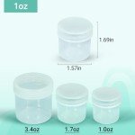 ASEVAT 1 oz Leak-Proof Lab Reagent Bottles (6 Pack)