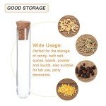 PATIKIL 20 Pack 3ml Plastic Test Tubes with Corks