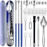 16-Piece Capsule Filling Tool Kit with Accessories