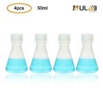 ULAB 50ml Conical Polypropylene Erlenmeyer Flask Set