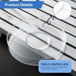 60 Pack Sterile Plastic Petri Dishes, 90mm