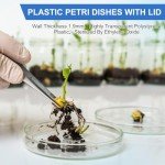 60 Pack Sterile Plastic Petri Dishes, 90mm