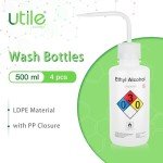 Ethyl Alcohol Wash Bottles - 500ml, 4 Pack