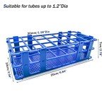 3-Pack Blue Detachable Test Tube Rack for Labs