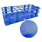 3-Pack Blue Detachable Test Tube Rack for Labs