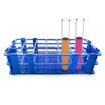 3-Pack Blue Detachable Test Tube Rack for Labs