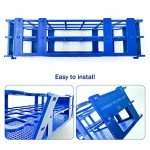 3-Pack Blue Detachable Test Tube Rack for Labs