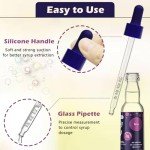 Bubly Drops Glass Dropper Pipettes - 3 Pack