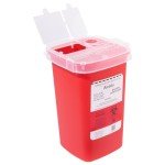 Alcedo 1 Quart Sharps Container for Home Use