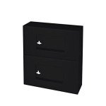 Black Glove Box Holder - Double-Sided Acrylic Dispenser