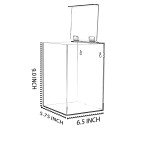 Acrylic Dispenser for Hairnets, Masks, and Gloves