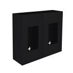 Black Glove Box Holder - Double-Sided Acrylic Dispenser