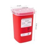 Alcedo 1 Quart Sharps Container for Home Use