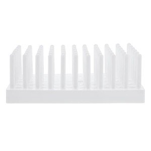 Test Tube Drying Rack for 66 Tubes - White