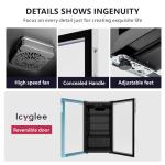 Icyglee 126 Can Mini Beverage Cooler Fridge