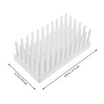 Test Tube Drying Rack for 66 Tubes - White