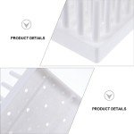 Test Tube Drying Rack for 66 Tubes - White