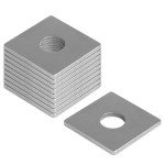 10 Pcs 3/4" Stainless Steel Square Washers