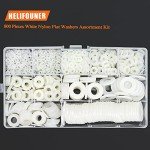 800-Piece Nylon Flat Washer Assortment Kit