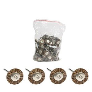 Soft Mounted Brushes for Lab Jewelry Polishing – 100 Pack