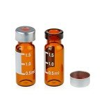 Amber 2 ML Autosampler Vials with Crimp Top - 100pcs