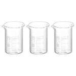 PATIKIL 3Pcs 5ml Borosilicate Glass Beakers