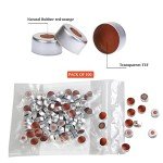 Amber 2 ML Autosampler Vials with Crimp Top - 100pcs