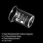 PATIKIL 3Pcs 5ml Borosilicate Glass Beakers