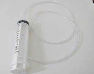 Set of 2 Large 150ml Plastic Syringes with Tubes