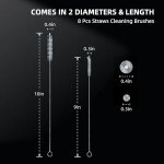 8-Pack Brush Set for Test Tubes and Straws