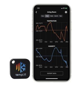 Bluetooth Temperature and Humidity Sensor with Alarm