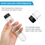 30ml Plastic Test Tubes with Screw Caps - 6 Pack